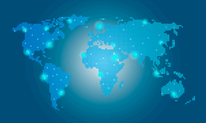 world map ping